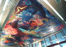 "Garden of Delights"  Charing Cross Hospital Ceiling mural